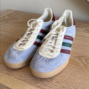 New mens Adidas Gazelle Sneakers - Cream, Red, Green